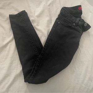 guess black skinny jeans women's size 24